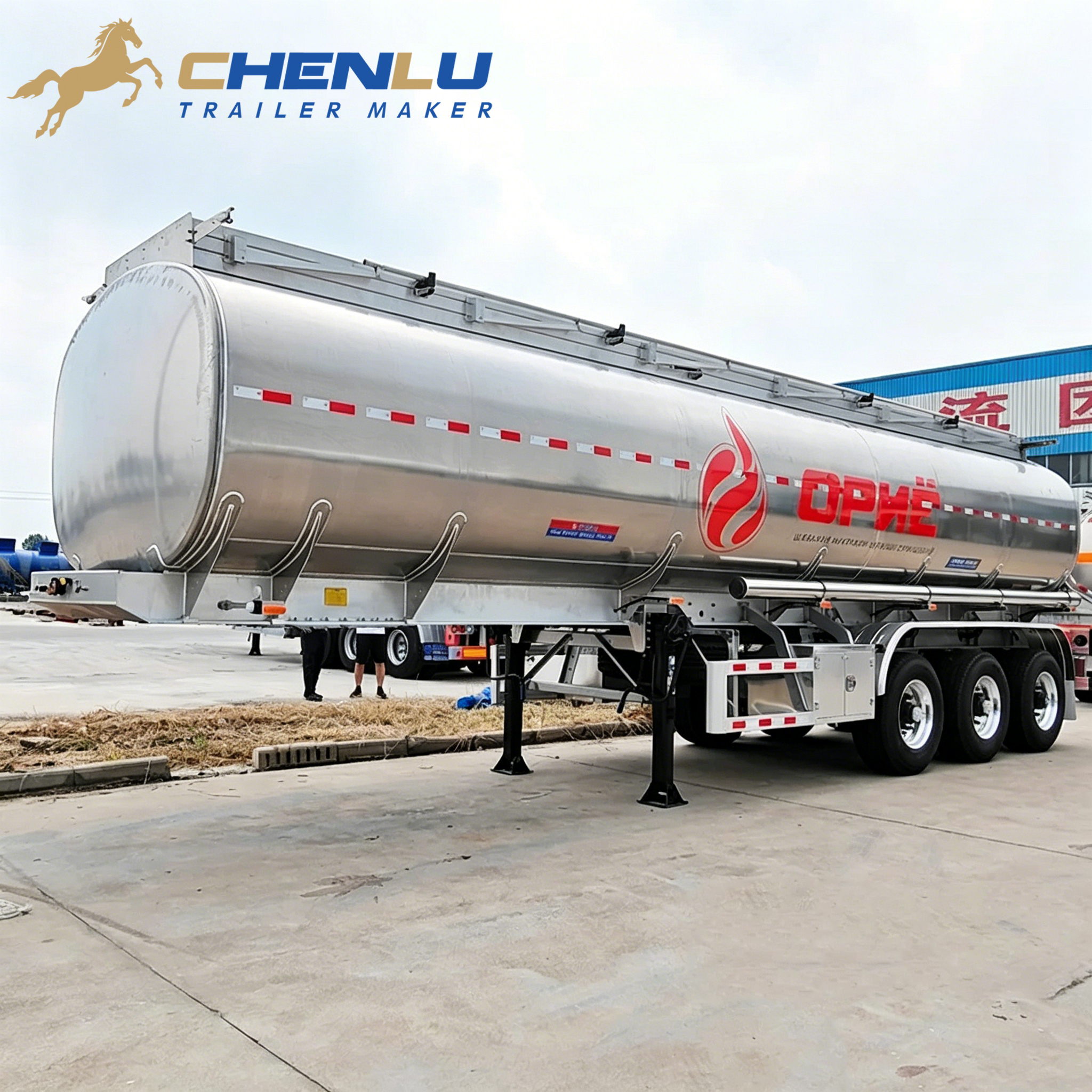 40000 Liter Aluminium-Tankauflieger