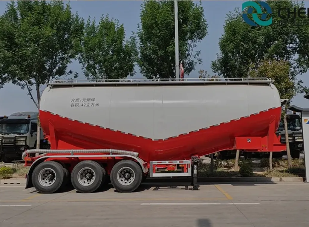 3 Axle Bulk Cement Tanker Trailer wird in die Dominikanische Republik geschickt