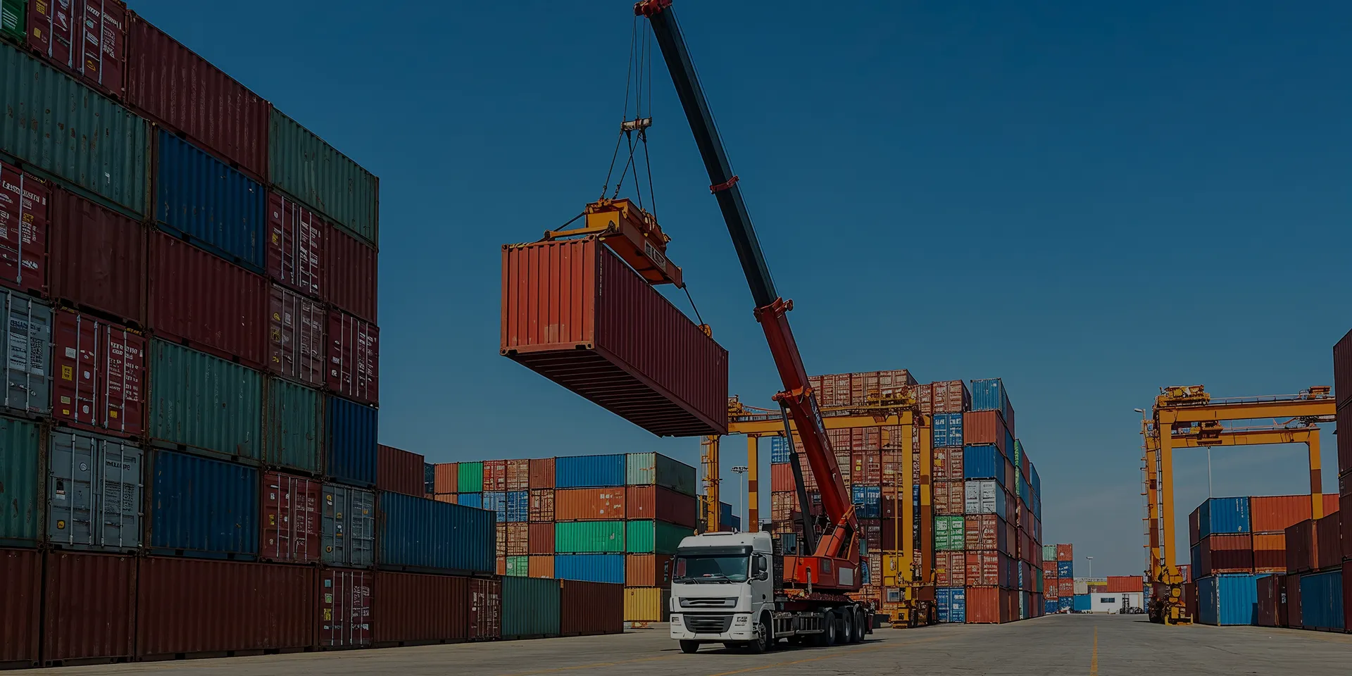 Hafenlogistik und Containerdepots