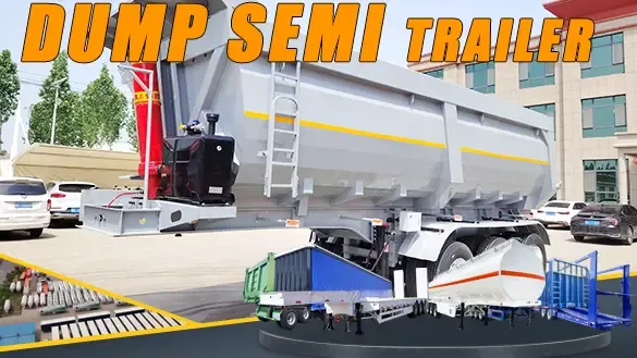 25m³ Kippsattelauflieger mit deutschen Achsen - gebaut für den Schwerlasttransport!