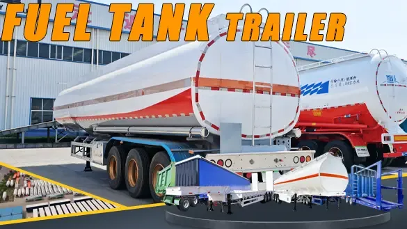 Hochfester Stahl-Kraftstofftankwagen-Anhänger Details Beschreibung