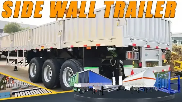 Heavy-Duty-Seitenwandanhänger mit hochwertigen Achsen und Reifen!