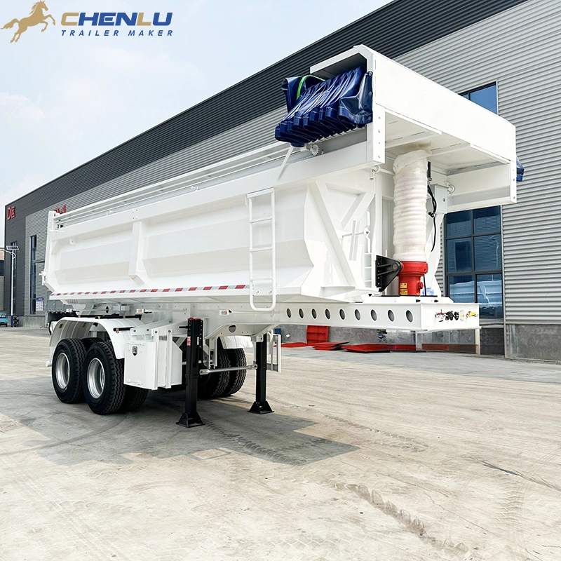 Hydraulic tipping equipment on the 2 axle rear dump trailer