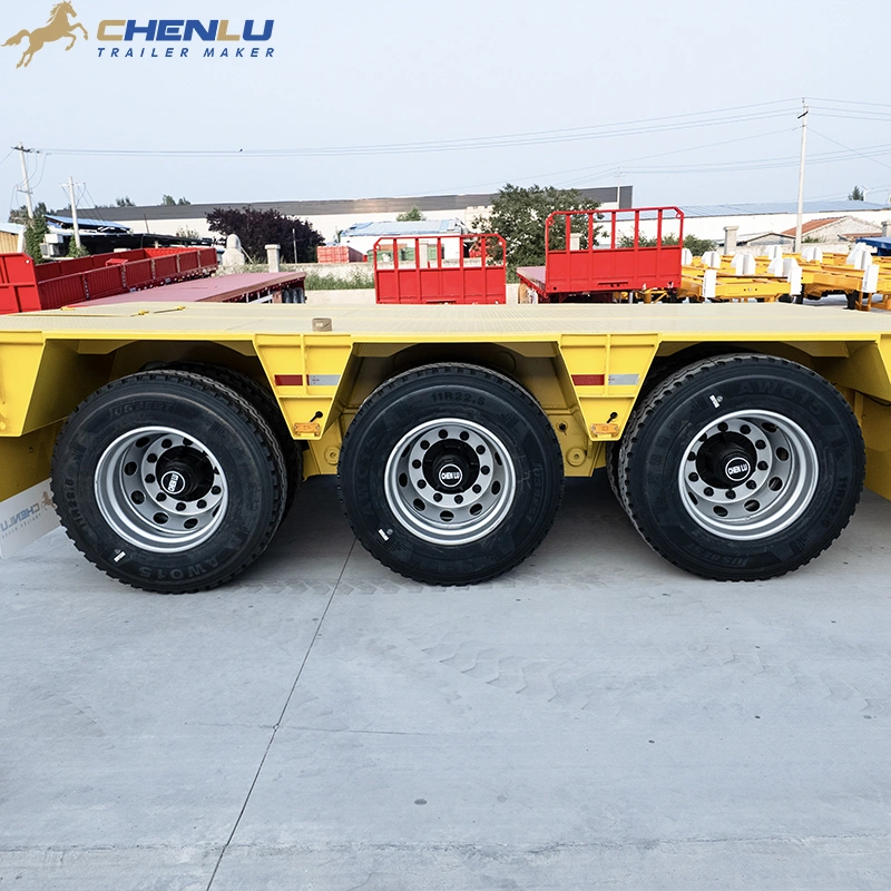 Three-axle running group of the RGN lowbed trailer